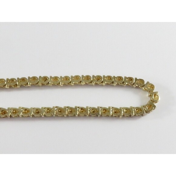 18" TL Sterling Silver Box Link Gilded Gold & Etched Metal Necklace Heavy - Picture 13 of 15